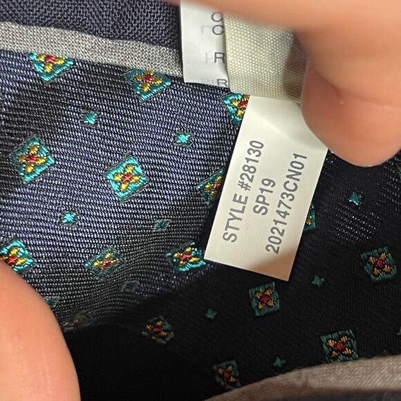 J.Crew Ludlow Slim-fit Navy Blue Loro Piana Wool suit jacket 28130 40R - Picture 7 of 8